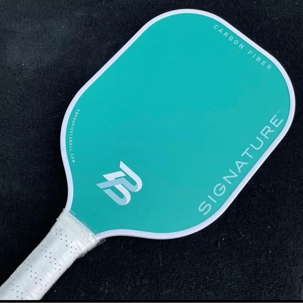 Teal Pickleball Paddle with White Grip